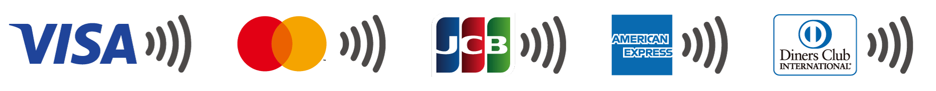 ご利用可能なクレジットカード（VISA・Mastercard・JCB・American Express・Diners Club）